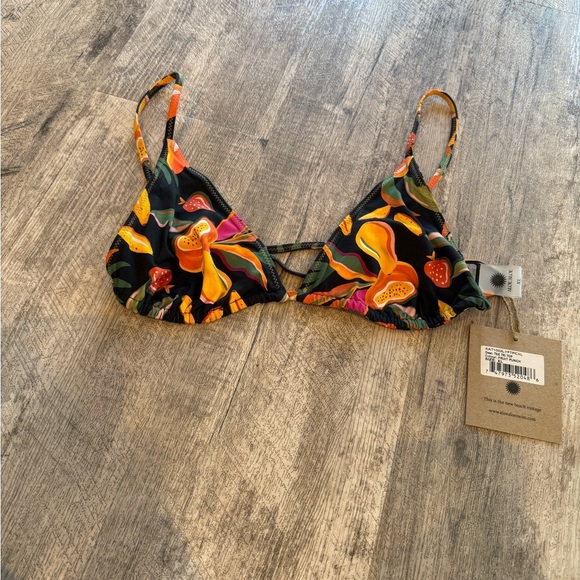 ALOE Reversible Triangle Bikini Top, Fruit Punch - Picture 3 of 6